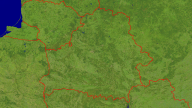 Weißrussland Satellit + Grenzen 1280x720